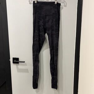 lululemon athletica Black Camo Leggings